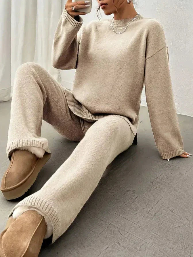 Warm knit set