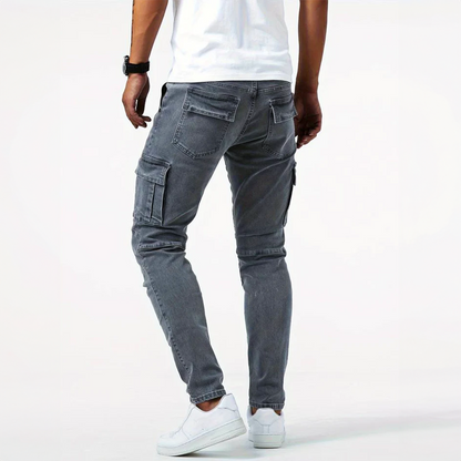 Stretch cargo jeans