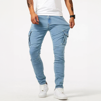 Stretch cargo jeans