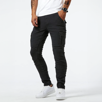 Stretch cargo jeans