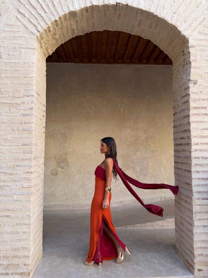 JUDITH – Vestido Elegante Bicolor