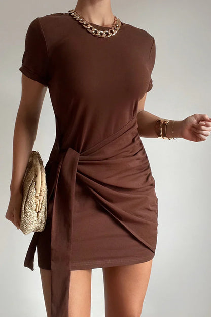 SHASHA – Vestido Corto De Lujo Con Lazo