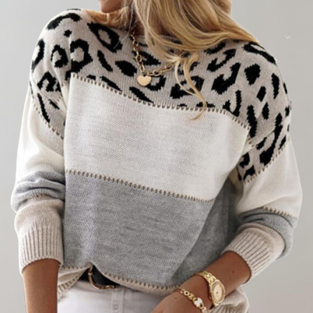 Leopard print sweater