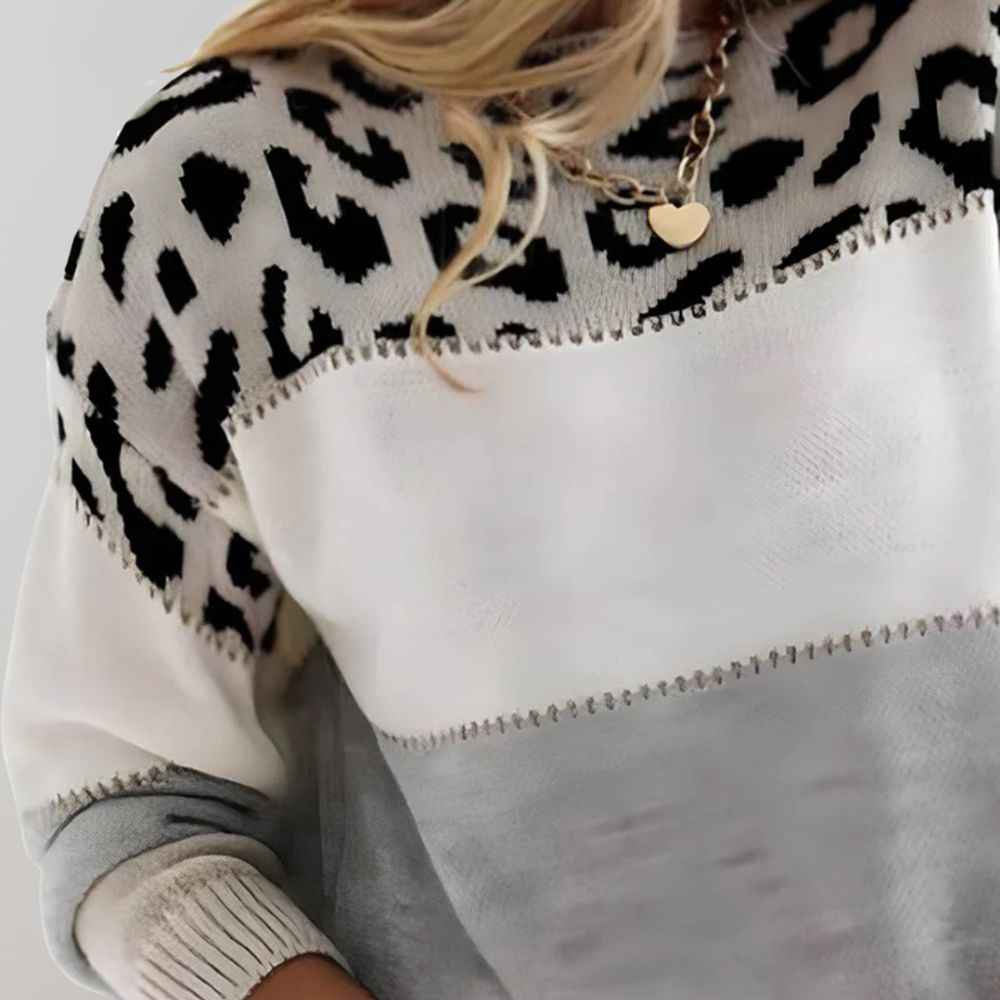 Leopard print sweater