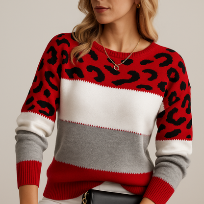 Leopard print sweater