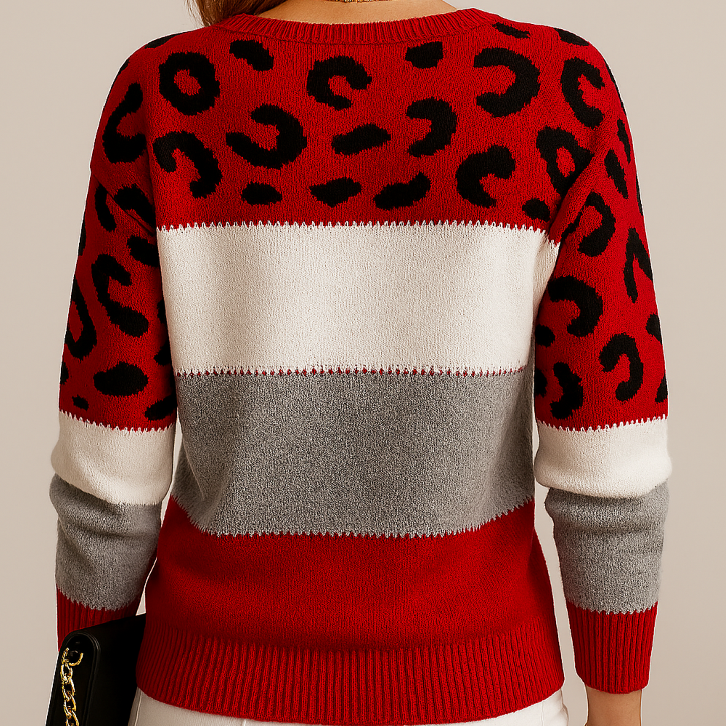 Leopard print sweater
