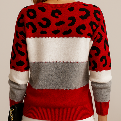 Leopard print sweater