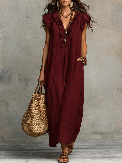 MIREIA – Vestido Maxi Estilo Bohemio