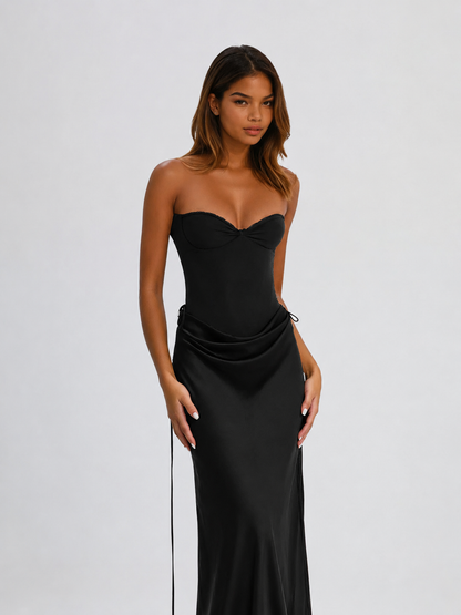CHLOE – Vestido Maxi Sin Tirantes
