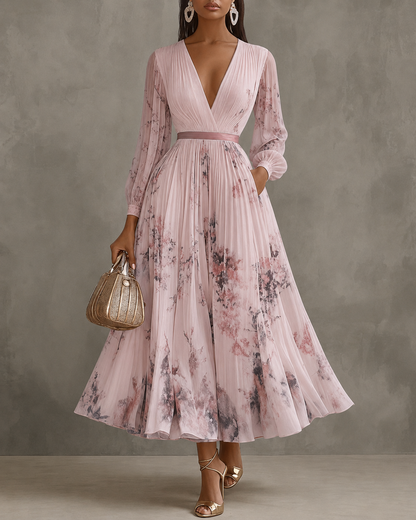 ALEJANDRA – Vestido Midi Con Cintura Definida