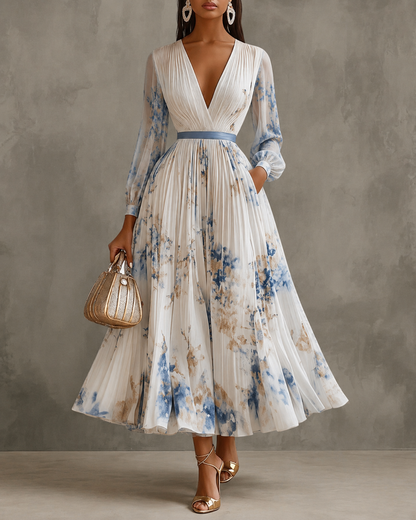 ALEJANDRA – Vestido Midi Con Cintura Definida