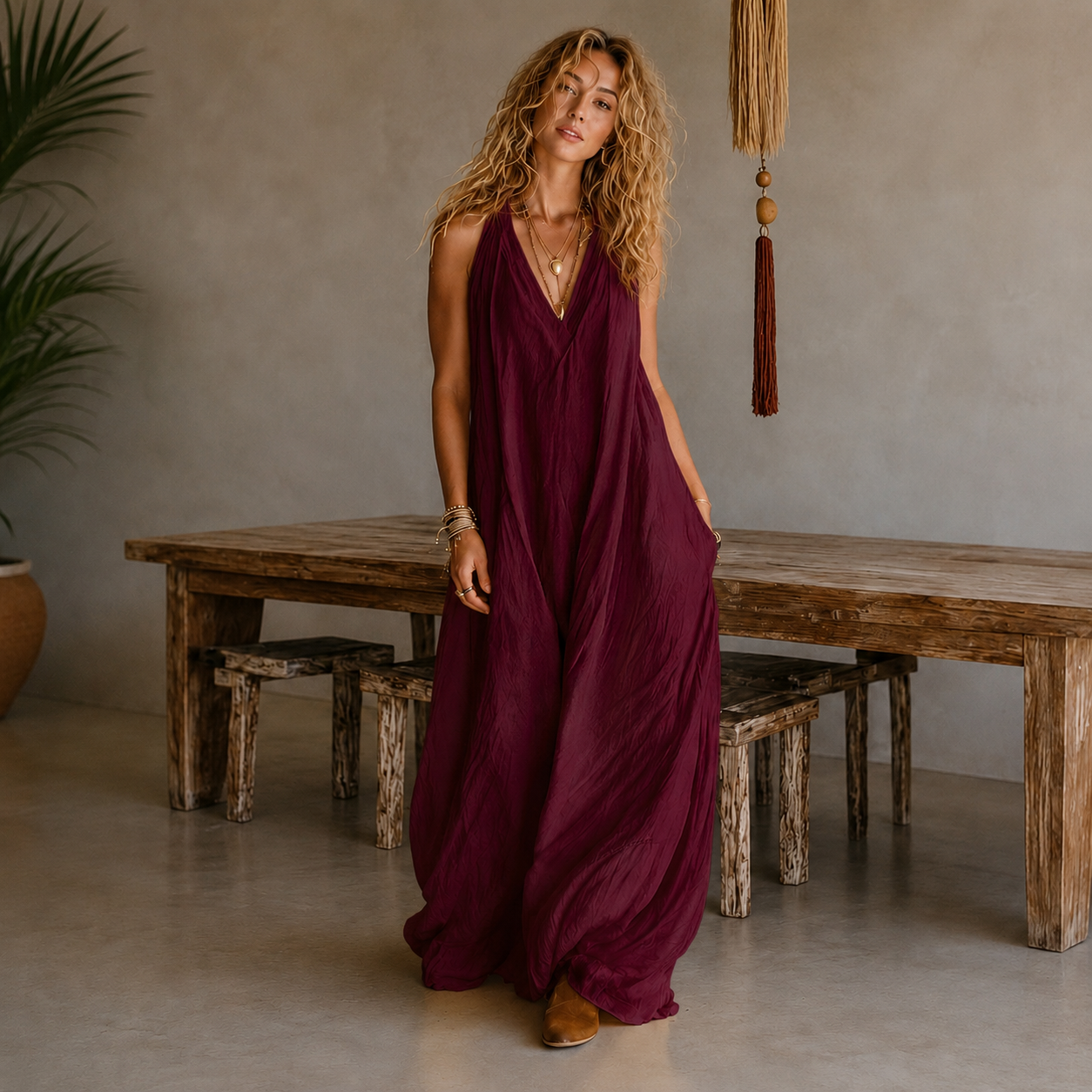 ALANA – Vestido Maxi Fluido