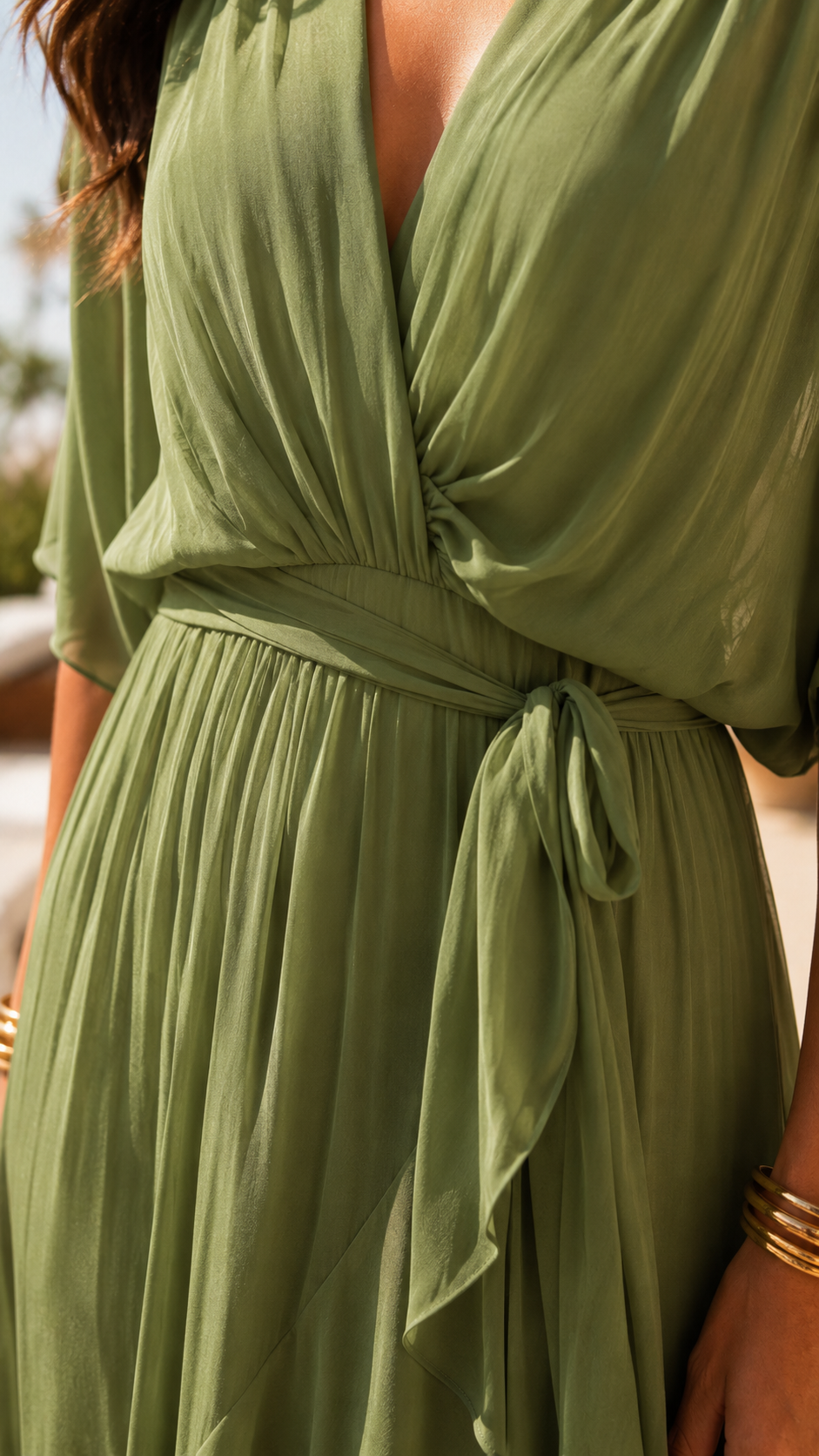 OLIVIA – Vestido Midi De Corte Fluido