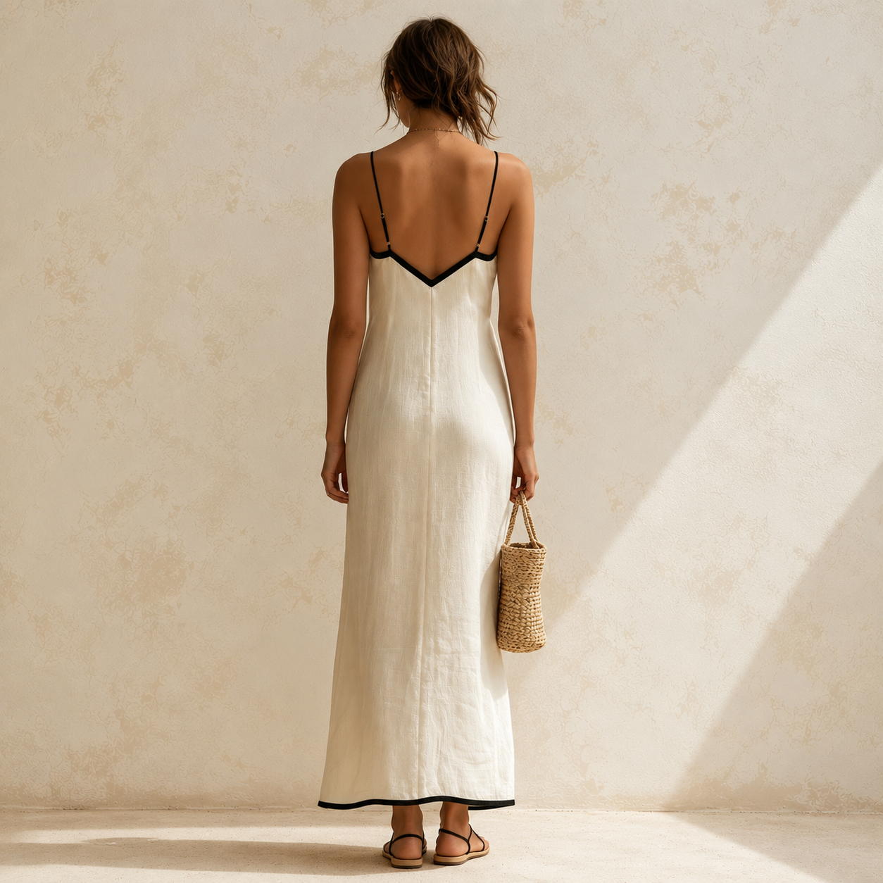 ADARA – Vestido Maxi Geométrico