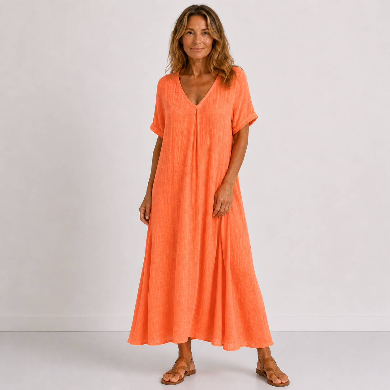 VIOLETA – Vestido Maxi Fluido