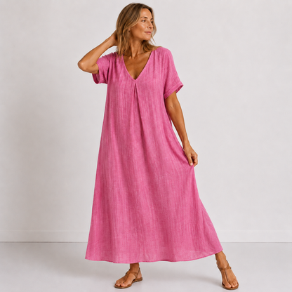 VIOLETA – Vestido Maxi Fluido