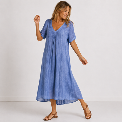 VIOLETA – Vestido Maxi Fluido