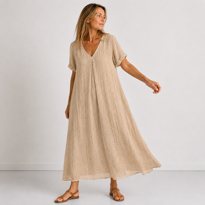 VIOLETA – Vestido Maxi Fluido