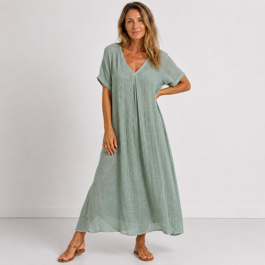 VIOLETA – Vestido Maxi Fluido