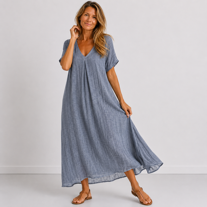 VIOLETA – Vestido Maxi Fluido