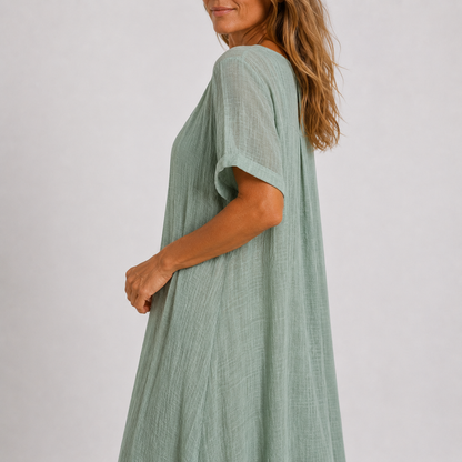 VIOLETA – Vestido Maxi Fluido