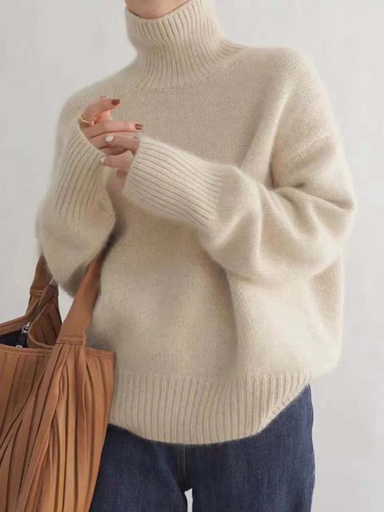 Soft turtleneck sweater