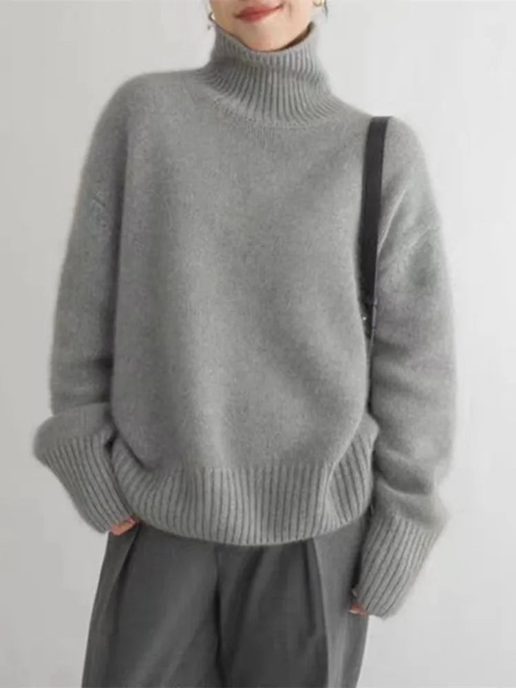 Soft turtleneck sweater
