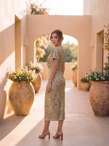 JULIA – Vestido Elegante De Tejido Ligero Y Fluido