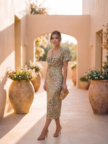 JULIA – Vestido Elegante De Tejido Ligero Y Fluido