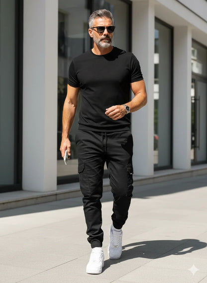 Elastic cargo pants 