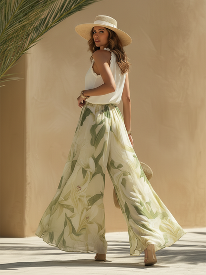 CHLOE – Conjunto Elegante Con Estampado Floral