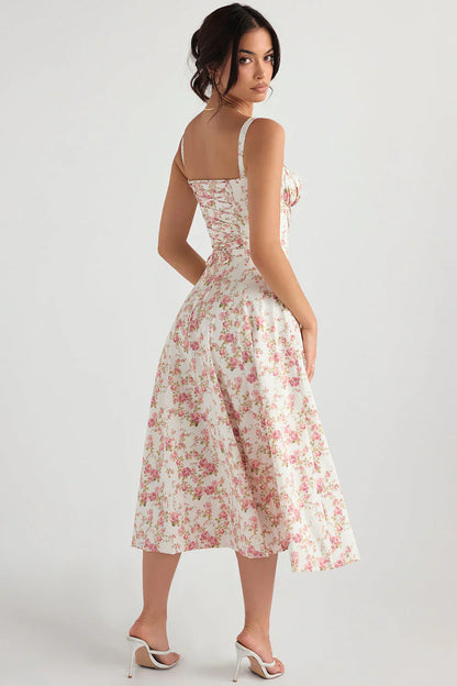 VALERIA – Vestido Midi Con Estampado Floral