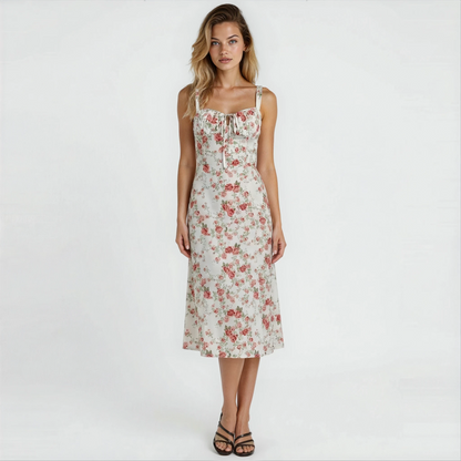 VALERIA – Vestido Midi Con Estampado Floral