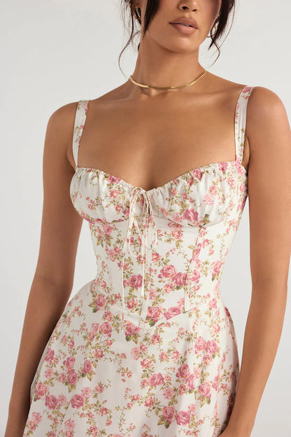 VALERIA – Vestido Midi Con Estampado Floral