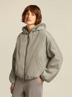 Chaqueta de pelo suave reversible