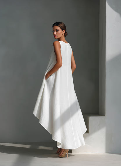 EMMA – Vestido Sin Mangas Y Bajo Asimetríco