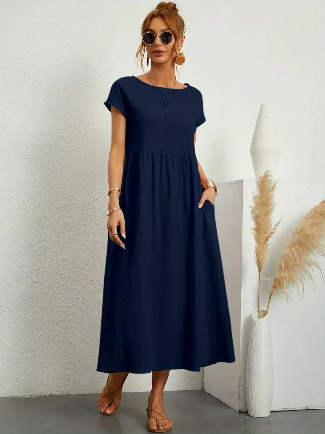 AINARA – Vestido Informal Relajado