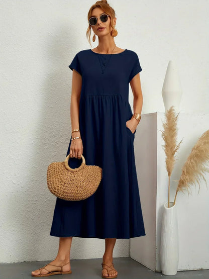 AINARA – Vestido Informal Relajado