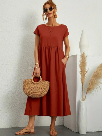 AINARA – Vestido Informal Relajado