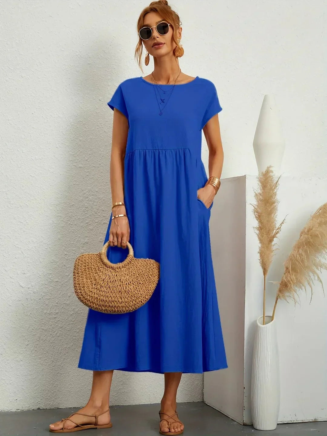 AINARA – Vestido Informal Relajado