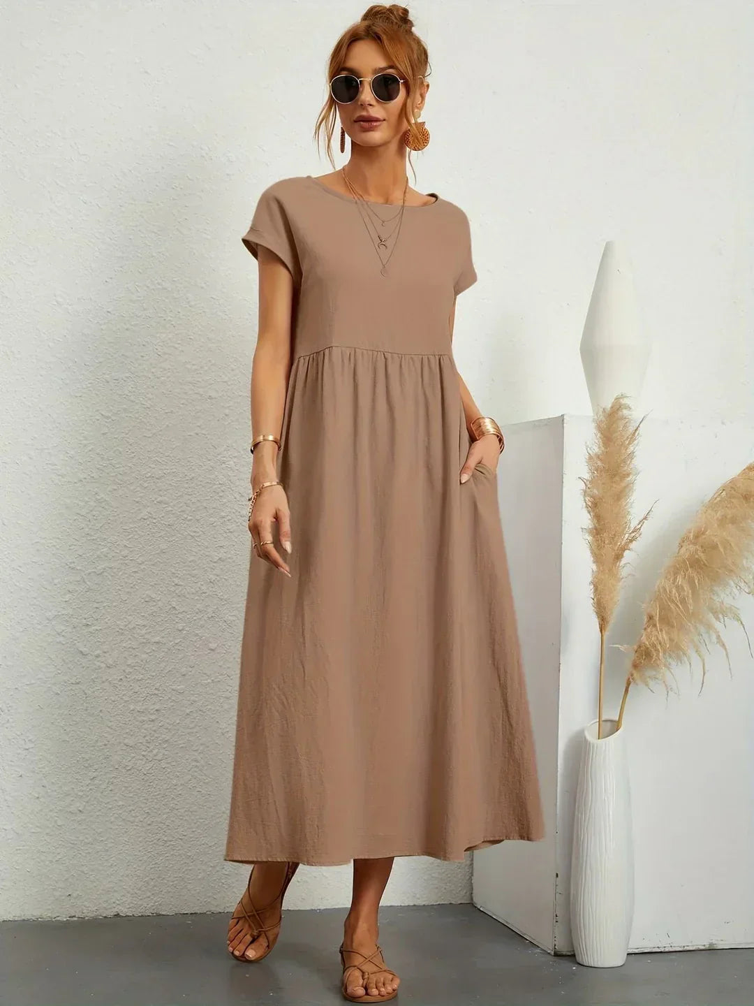 AINARA – Vestido Informal Relajado