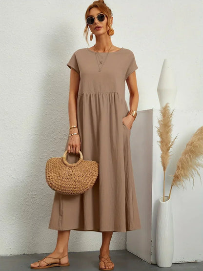AINARA – Vestido Informal Relajado