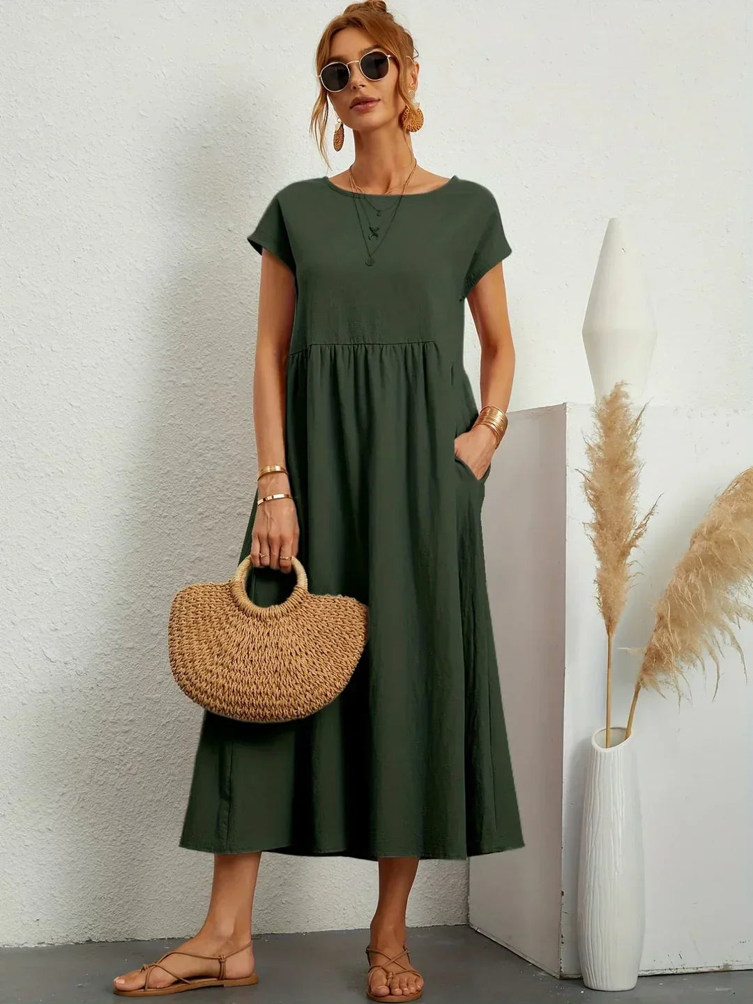AINARA – Vestido Informal Relajado