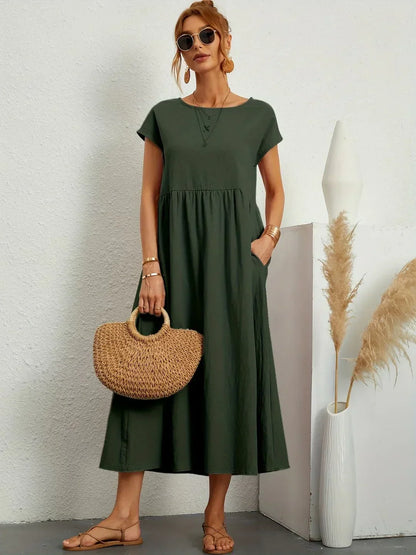 AINARA – Vestido Informal Relajado