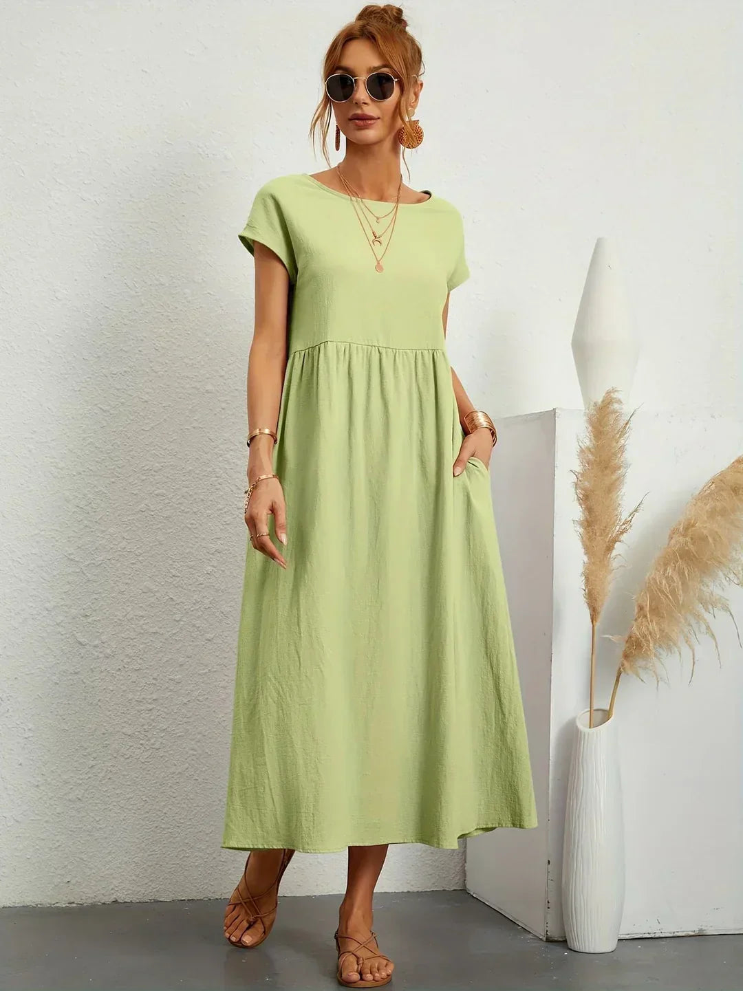 AINARA – Vestido Informal Relajado