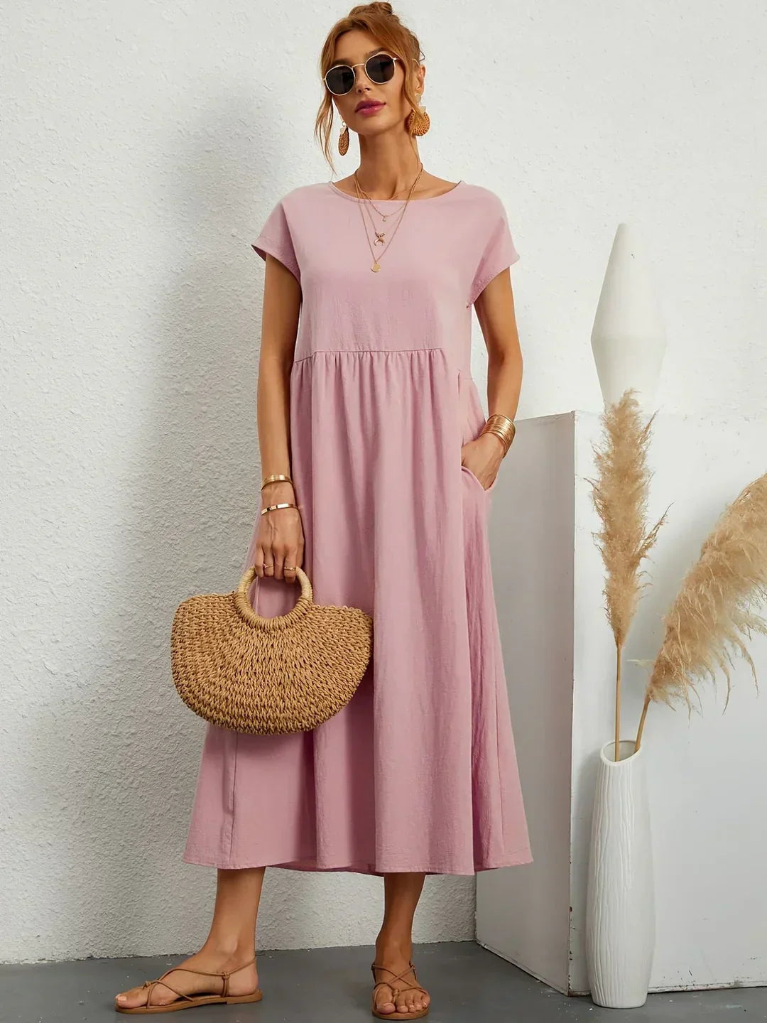 AINARA – Vestido Informal Relajado