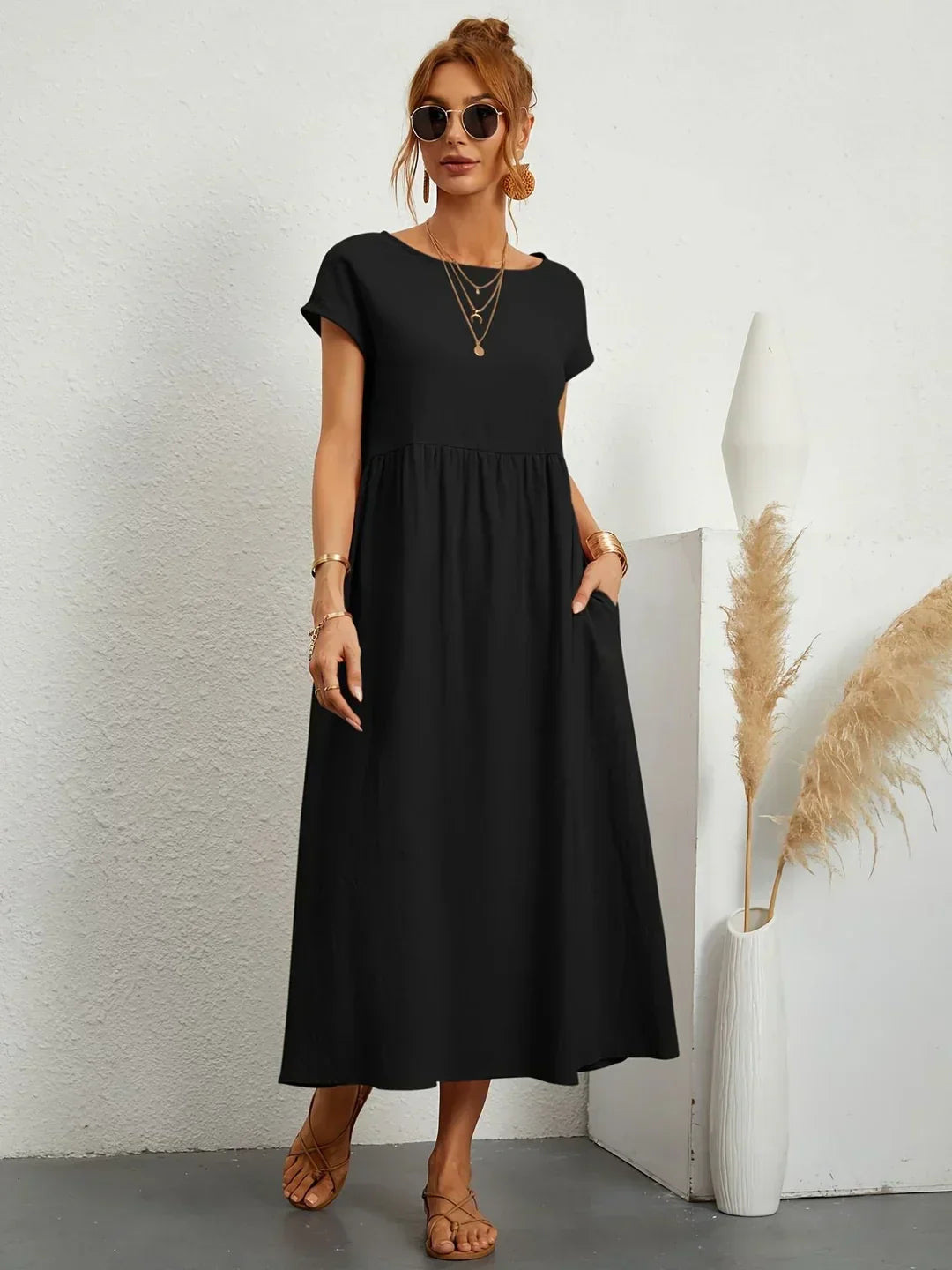 AINARA – Vestido Informal Relajado