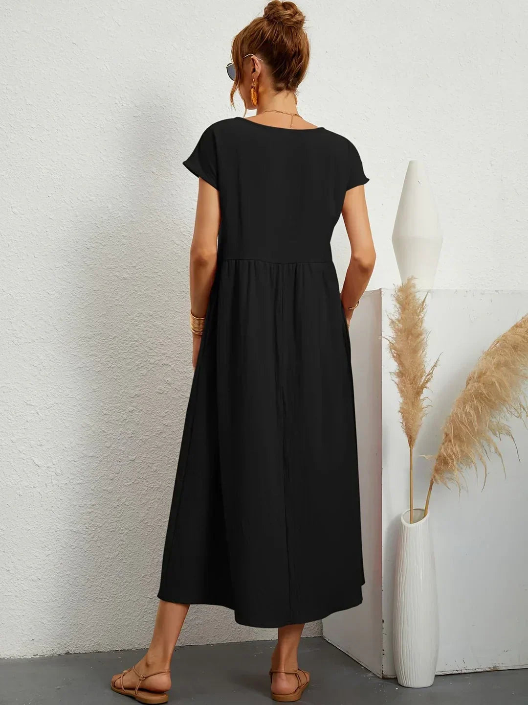 AINARA – Vestido Informal Relajado