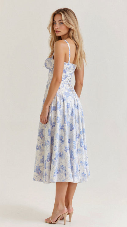VALERIA – Vestido Midi Con Estampado Floral