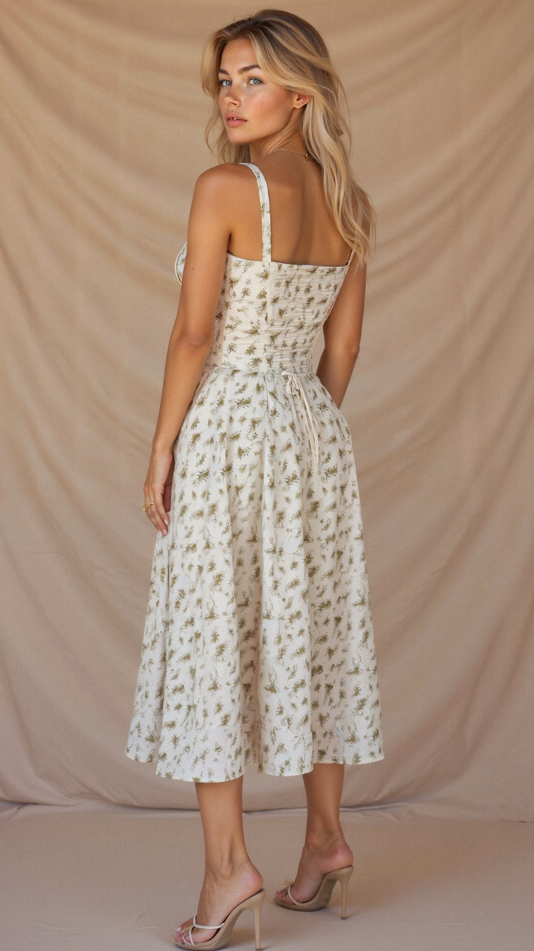 VALERIA – Vestido Midi Con Estampado Floral